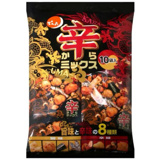 #日本零食#【現貨】傳六 🌶️辣味什錦豆果子 豆果子 辛豆 辣豆子 辛味 260g【異國零嘴輕鬆Buy】