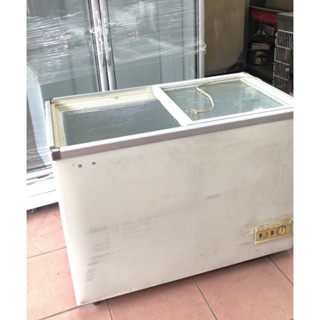 《工廠自銷》3尺5 玻璃對拉冷凍冰櫃//臥式冰櫃//展示櫃