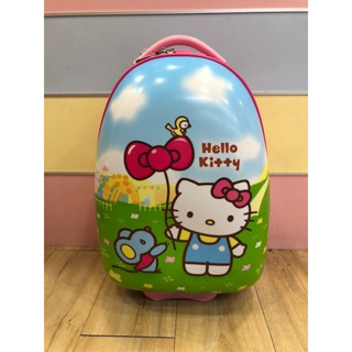 Hello Kitty 凱蒂貓-HELLO KITTY後背書包-硬殼拉桿-鑽石(桃)