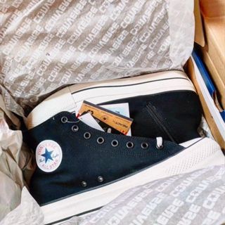現貨在臺┃日本 限定 CONVERSE ALL STAR Ⓡ LIFTED Z HI 高筒 側邊拉鍊 帆布 黑色 厚底