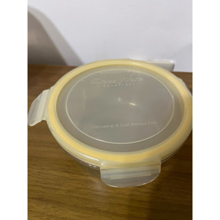Glass ware 圓形 玻璃保鮮盒 玻璃便當盒 可微波 直徑15公分