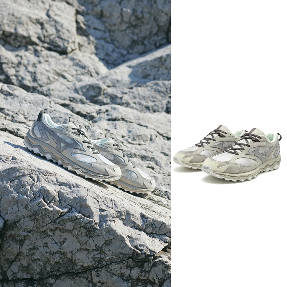 6折免運 MIZUNO MUJIN TL MIMETICS 男款 休閒鞋 D1GA246101 淺灰 越野 慢跑鞋 26