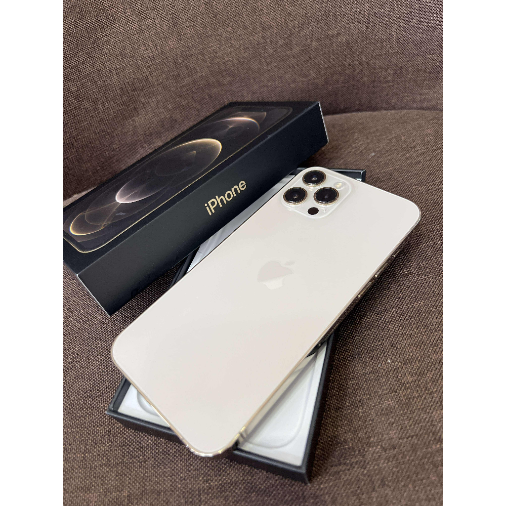 iPhone 12 ProMax 金色 128G 外觀9.7成新 功能正常 電池健康度100%