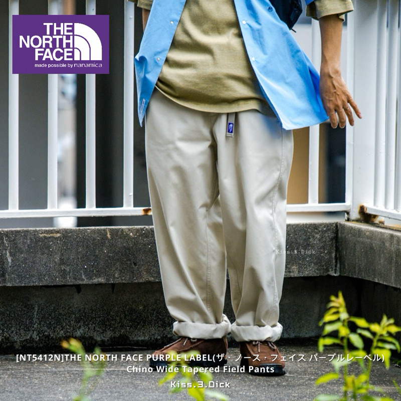 [NT5412N]🇯🇵THE NORTH FACE紫標Chino Wide Tapered Field Pants錐形褲