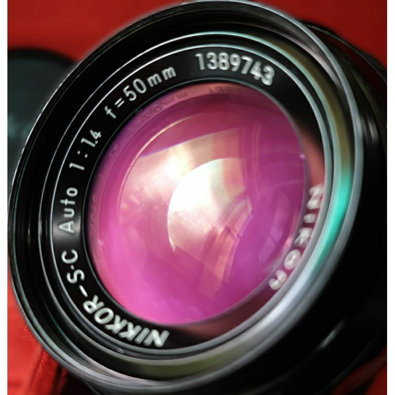 💯💥💜💙💚❤Nikon-S. C. Auto Non-ai 50mm F1.4 標準定焦手動鏡“近全新品”附日本保護鏡