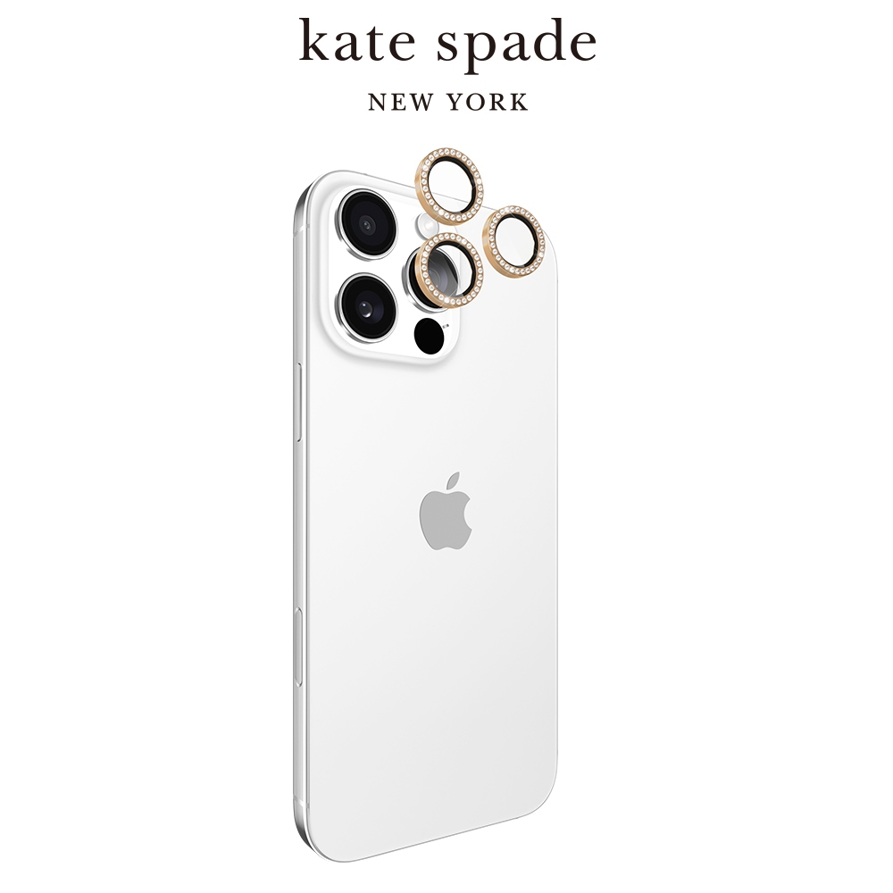 【kate spade】iPhone 16 系列 鏡頭晶鑽貼 鏡頭貼