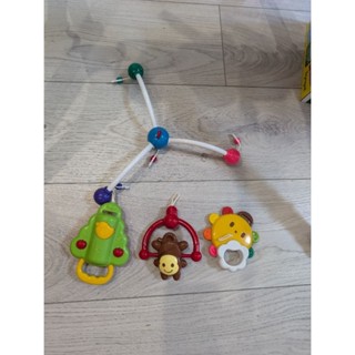 Toyroyal樂雅-五合一 多功能床邊音樂鈴/遊戲健力架 （二手）
