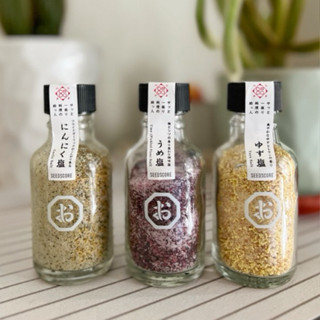 ［現貨］日本 今塩屋佐兵衛 新發售 桌上調味鹽 seedscore 蒜鹽 七味蔥鹽 梅子鹽 柚子鹽