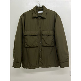 Tracycat 品牌ZARA 秋冬必備 軍綠橄欖色舖棉防潑水翻領風衣 短大衣 小落肩夾克外套 童裝 二手