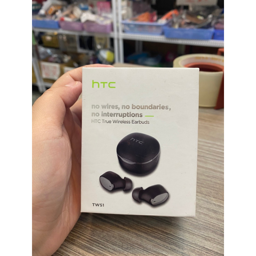 🌟三小福選物❌良品寄賣店🌟【全新】HTC 馬卡龍真無線藍芽耳機 綠色