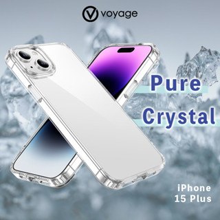 【VOYAGE】適用 iPhone 15 Plus(6.7") 抗摔防刮保護殼-Pure Crystal 透明