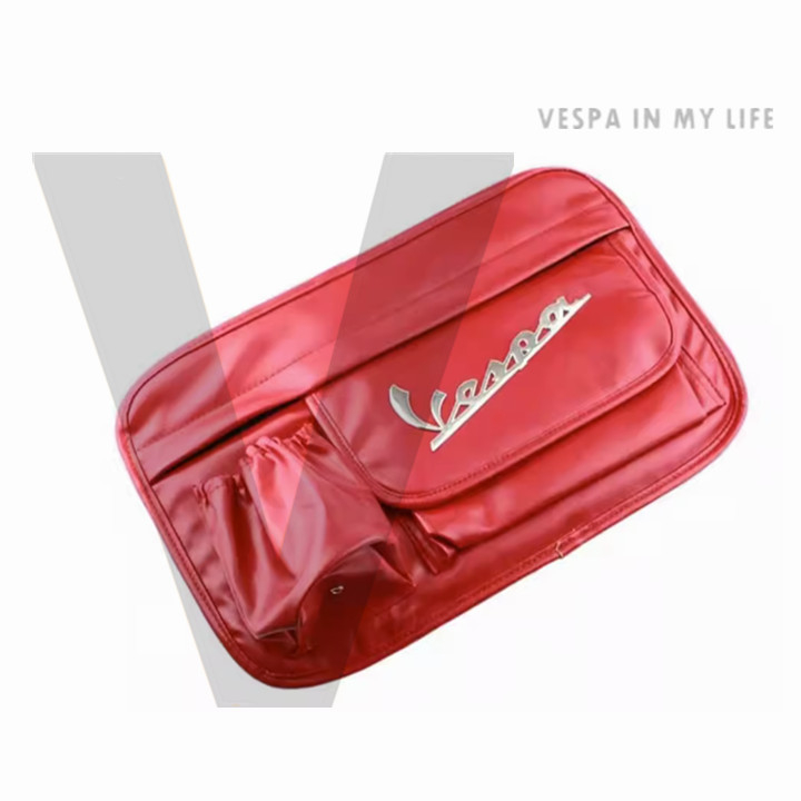 只有一個 皮革紅 偉士牌 Vespa 春天 衝刺 手套包 置物箱 手套箱 置物袋 GTS GTV LXV LX