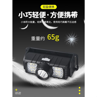 COB多功能頭燈 充電式頭燈 COB頭燈 頭戴式頭燈 安全帽燈 頭燈 登山頭燈 露營頭燈 臺灣出貨