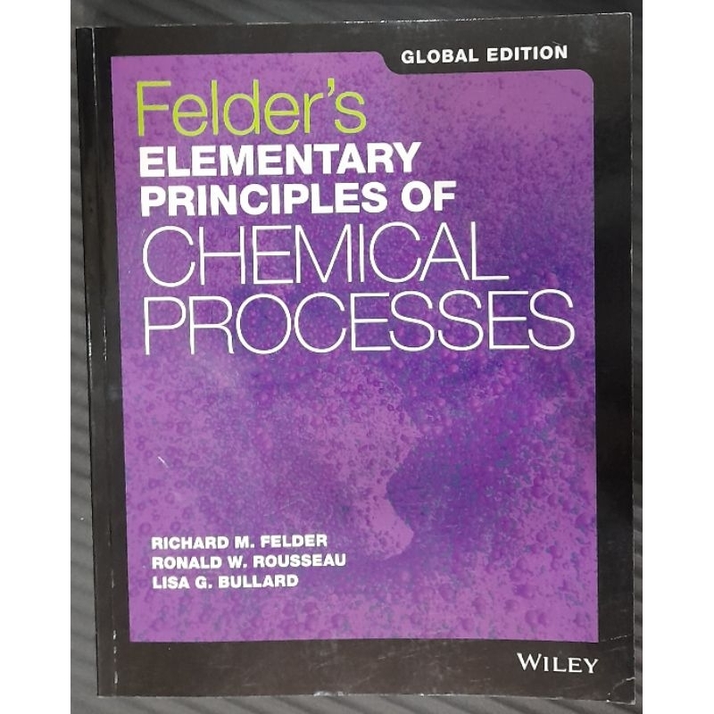幾乎全新 化工 Felder's elementary principles of chemical processes
