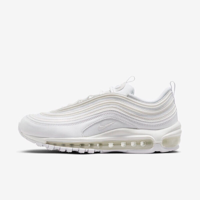 W Nike Air Max 97 女款 休閒鞋 白子彈 反光 DH8016-100