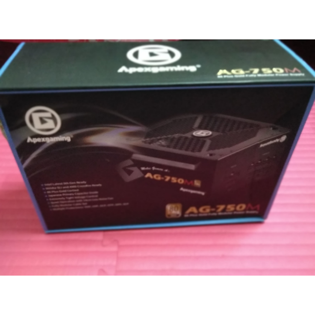 新品 Apexgaming 美商艾湃 AG-750M 金牌 全模組 750W 電源 日系電容 電供 10年 AG750M