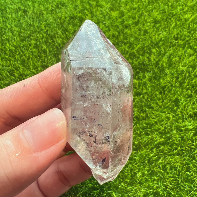 閃靈水晶帶水膽流沙天然水晶能量水晶-97