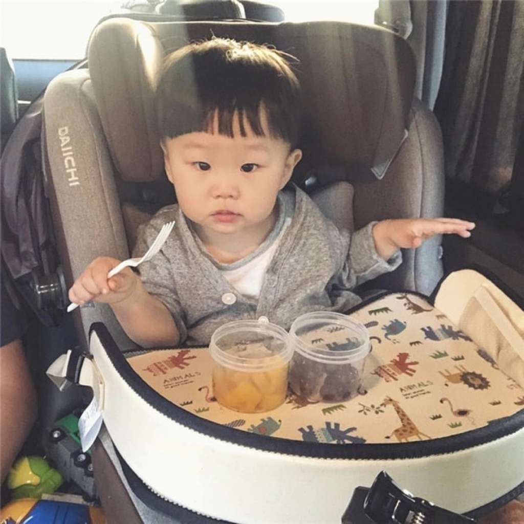 (全館台灣現貨)🧸韓風Ins汽車座椅托盤/推車用多功能托盤/多功能車上桌 安全座椅 托盤