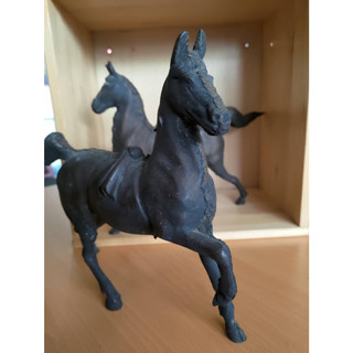 一對古早銅雕馬 老舊銅雕馬