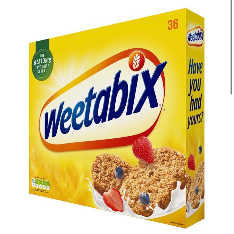 Weetabix Weetabix.維他麥/36塊餅乾/100% 全麥、低脂肪、低糖、高纖維。