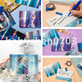 韓國製 冰雪奇緣 卡片 明信片 生日卡 邀請卡 雷射印刷 雙面印刷 艾莎 安娜 雪寶