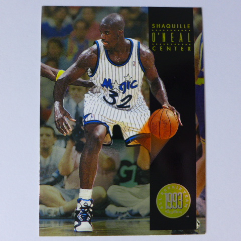 ~Shaquille O'Neal/俠客.歐尼爾~名人堂/大白鯊/超人 1993年SkyBox金屬設計.NBA特殊卡