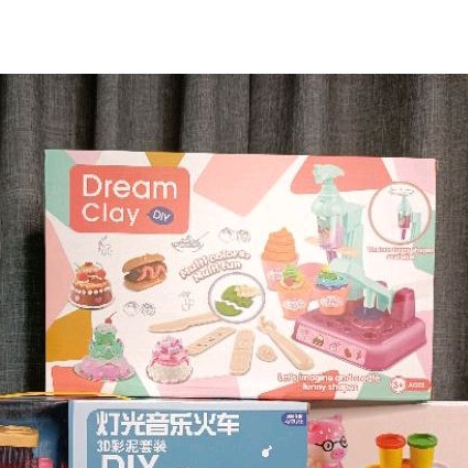☆shiny Dot☆(全新)現貨出清！冰淇淋雪花機黏土32件組，捏出孩子的創造力