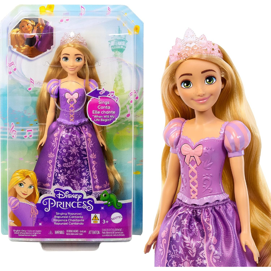 迪士尼公主 音樂歌唱娃娃 樂佩公主 樂佩 Rapunzel 歌唱娃娃 樂佩娃娃 長髮公主 美泰兒 正版在台現貨