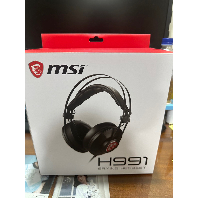 全新 微星 MSI H991 GAMING HEADSET 專業電競耳機 耳麥 有線耳機 麥克風