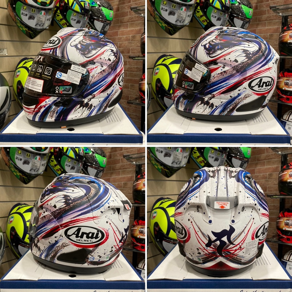 鼎泰安全帽 ARAI RX-7X KIYONARI TRICO 清成龍一 水墨龍 全罩 安全帽 RX7X 公司貨