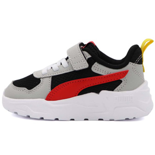 PUMA Trinity Lite AC+ Inf 魔鬼氈 運動鞋 小童 黑灰 R9727 (39148107)