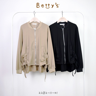 betty’s貝蒂思(25)山間抽繩羅紋圓領外套(共二色)