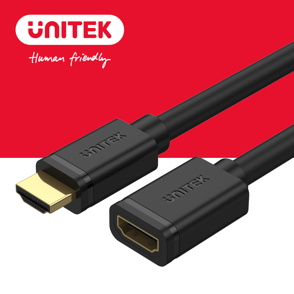 UNITEK  2.1版HDMI高畫質延長線(公對母) 2M  (Y-C165K)