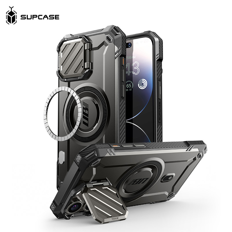 SUPCASE iPhone 15系列 UB Mag XT-抗震防摔磁吸支架保護殼(含鏡頭蓋支架)