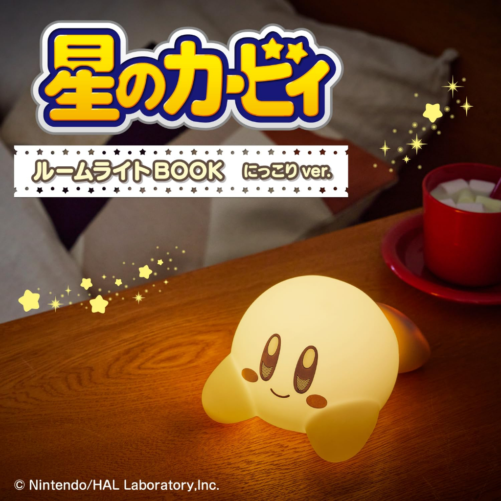 ☆Juicy☆日本雜誌附錄電玩遊戲 任天堂 Switch 星之卡比 睡燈 夜燈 造型燈 觸控燈 拍拍燈 照明燈 露營燈