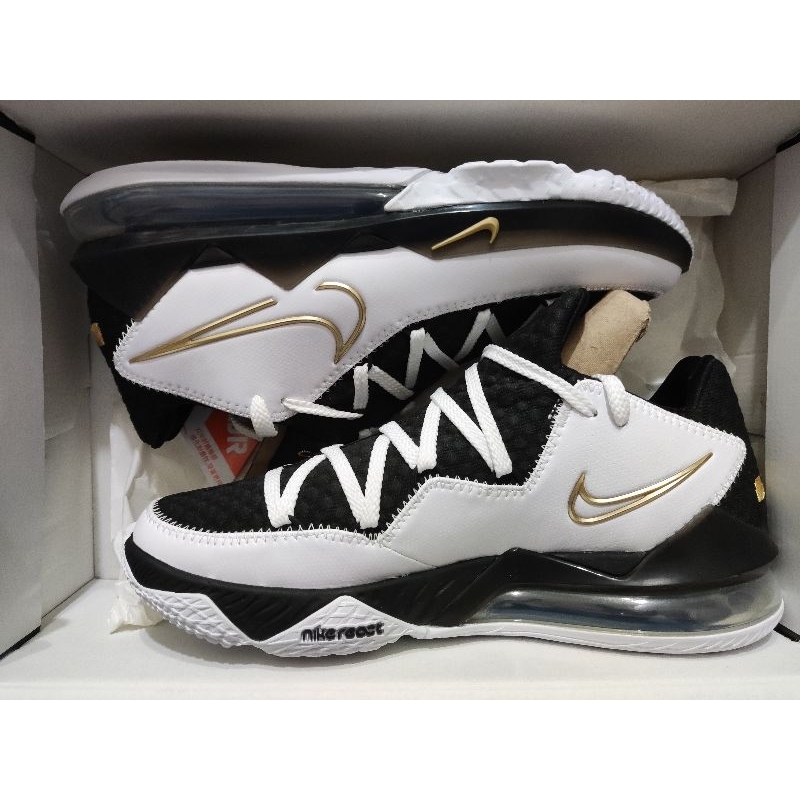 ［變現為主可議價］Nike Lebron 17 Xvii Low Ep 男鞋 黑白色 氣墊 籃球鞋 CD5006-101