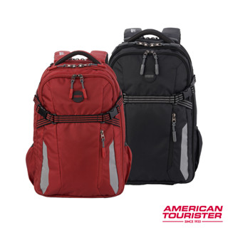 AT美國旅行者 AMERICAN TOURISTER 筆電後背包/登山包 Magna Pace 極輕量減壓多功能_黑/紅