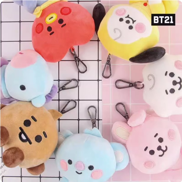 ⭐速貨⭐BT21吊飾 BT21娃娃 KOYA  SHOOKY MANG CHIMMY TATA COOKY 飯制掛件掛飾