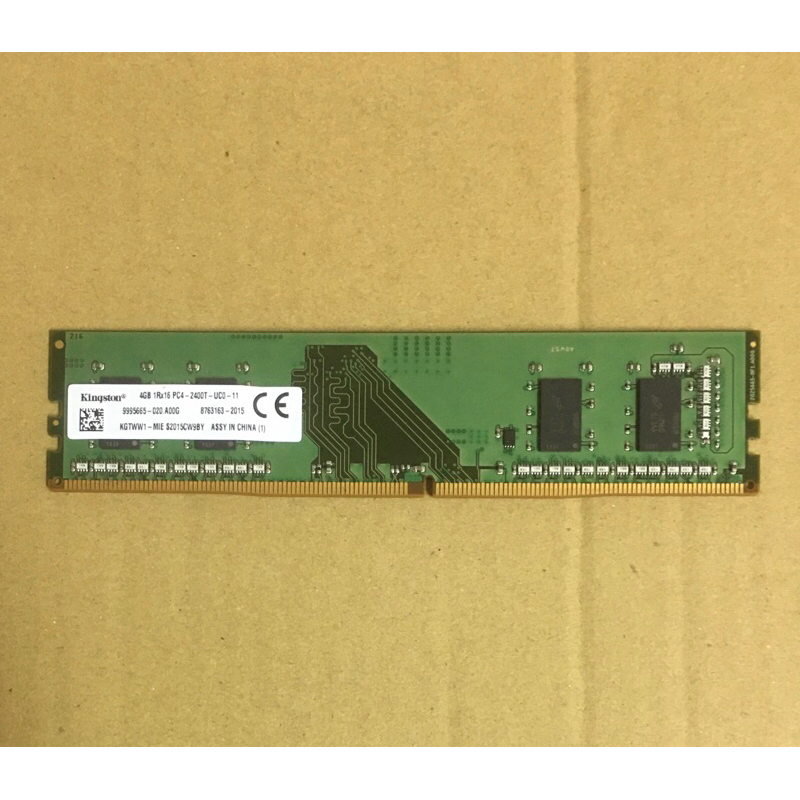 金士頓 DDR4 2400 4G 記憶體 單面