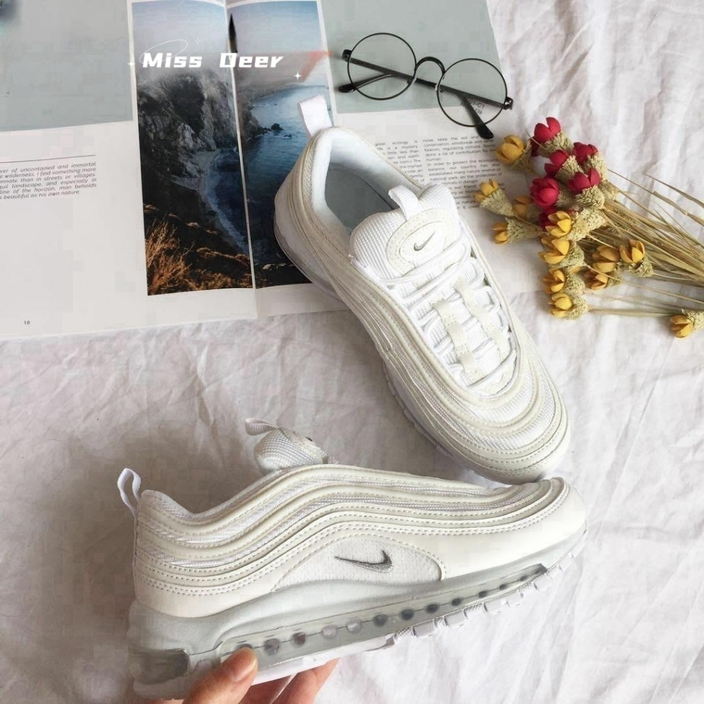 Nike Air Max 97 全白 反光 經典 男女鞋 白子彈 全氣墊鞋 百搭 慢跑鞋  921826-101