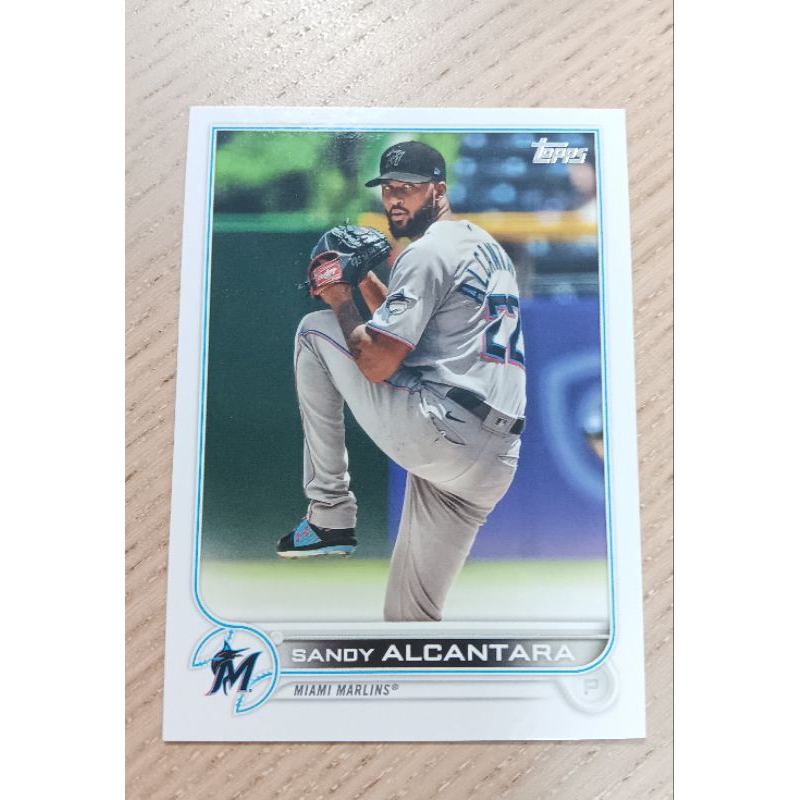 Miami Marlins Sandy Alcantara 2022 NL Cy Young Award Winner MLB Topps Now Card OS37