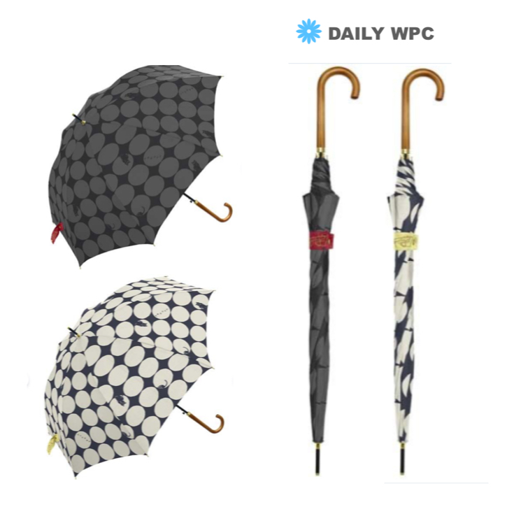 日本進口 正版 cats umbrella「自動傘 傘面加大 耐風骨」  水玉 貓咪 長傘 直傘