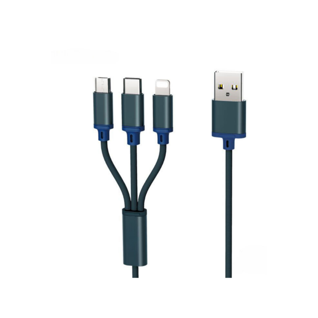 2.8A快速充電線  3合1傳輸線  適用 USB 蘋果 TypeC Micro 快充線