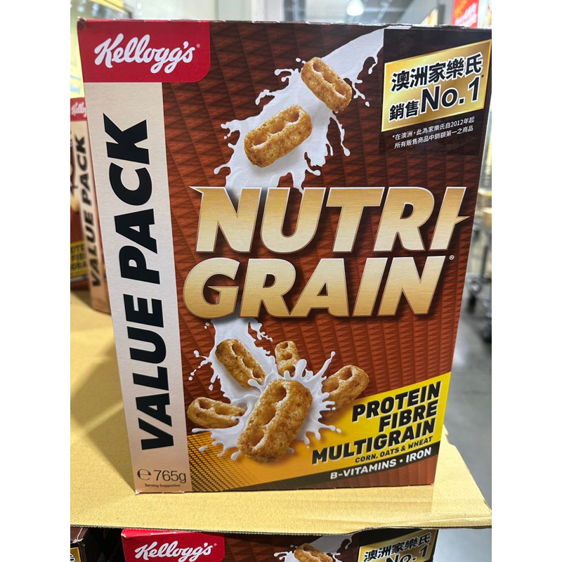 ⭐️好市多代購⭐️家樂氏蛋白穀物早餐脆片765公克 Kellogg's Nutri-Grain Cereal 765 g