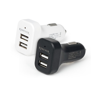 《歐爸小舖》【現貨】RONEVER / 認證 BMIS許可認證2.1A 雙孔車用充電器 USB