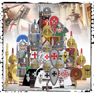 🌟中古世紀積木 🌟臺灣現貨 中古世紀 羅馬 斯巴達 騎士軍團兒童 益智 親子 動腦 樂高 相容 玩具