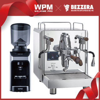 【BEZZERA貝澤拉】R Duo MN雙鍋半自動咖啡機+ZD-17OD磨豆機(不銹鋼色)/HG1081-HG7302