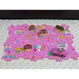 (二手玩具）2005 Sanrio 三麗鷗Hello Kitty 凱蒂貓 軌道車玩具 電動小汽車 兒童 迷你小車 軌道組