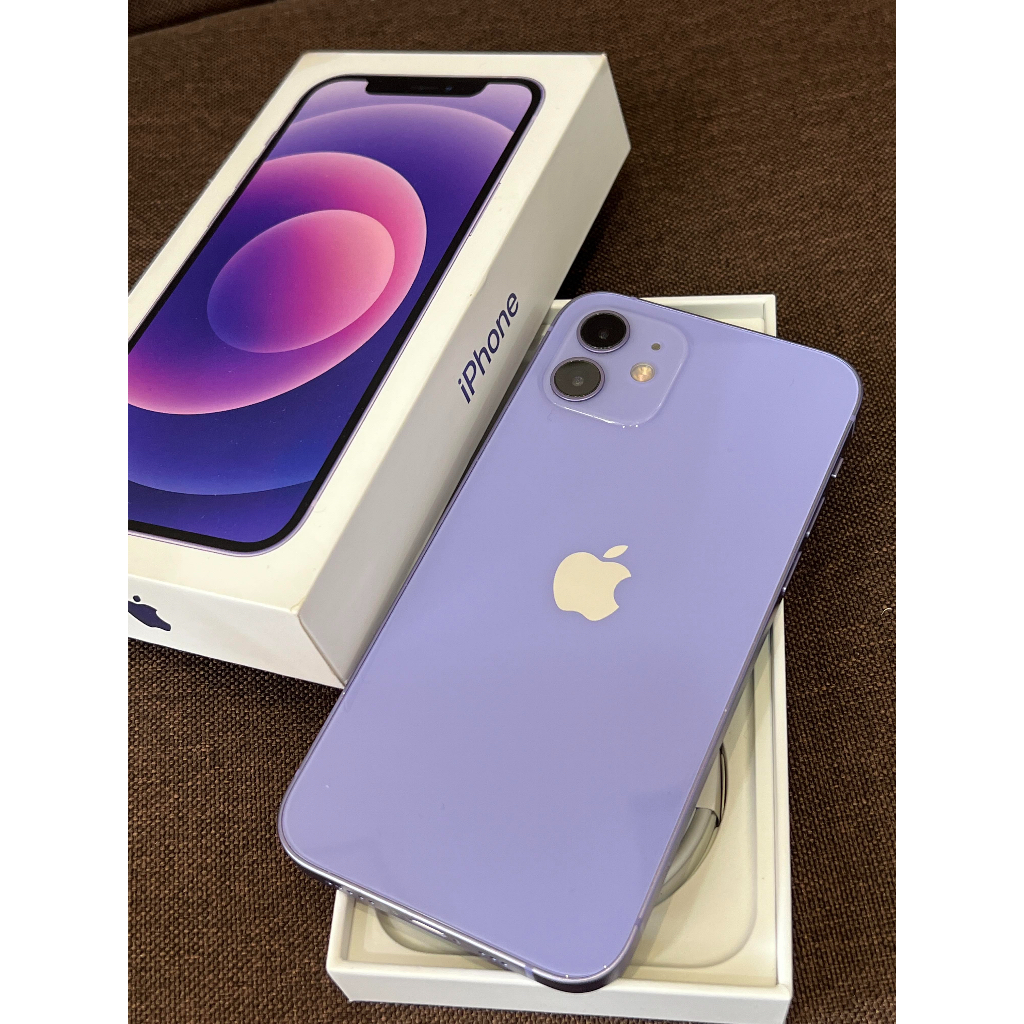 （自取更優惠）iPhone 12 紫色 128G 外觀9.7成新 功能正常 電池已換新