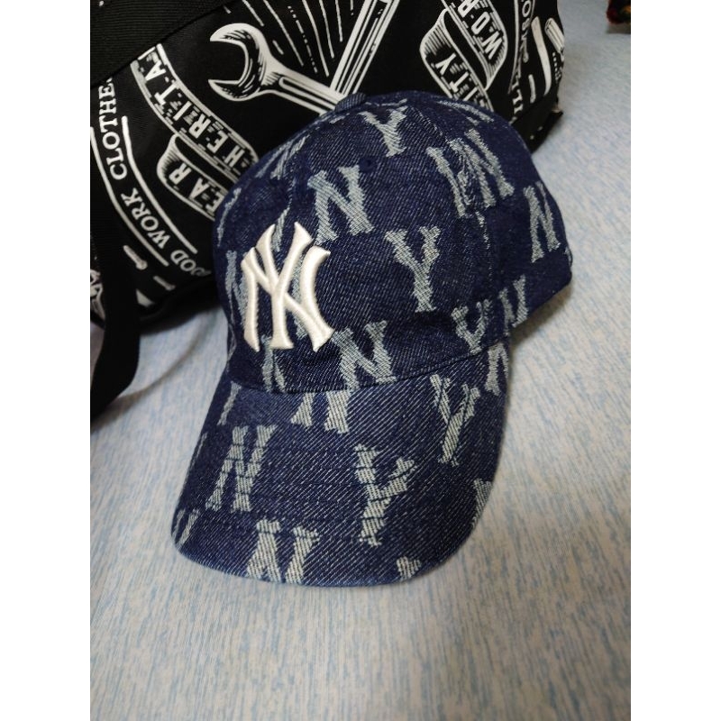 MLB 老帽 NY LA 洋基 老帽 鴨舌帽 CAP 復古 棒球帽 滿版 單寧 牛仔